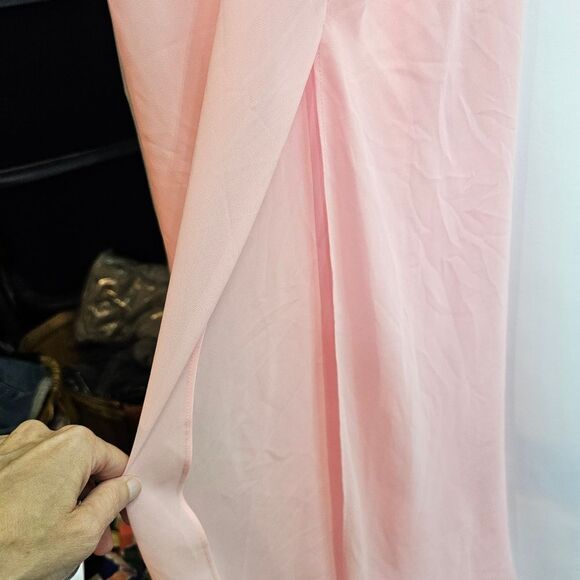 Victoria's Secret Pink Vintage Chiffon and Lace Maxi Slip Gown Size Small - Picture 9 of 9